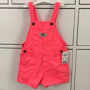 Infant Osh Kosh Bright Pink Overalls